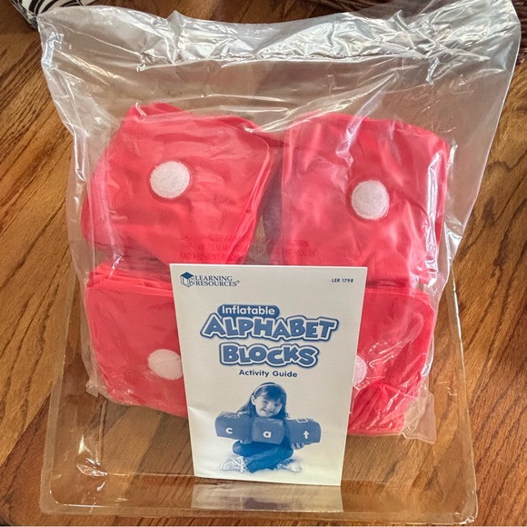 Learning Resources Inflatable Alphabet Blocks - Red - Picture 3 of 4